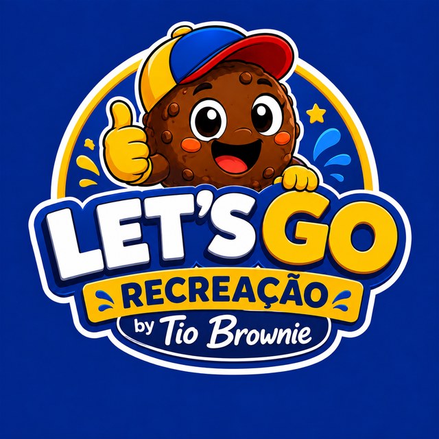 Logo Let's Go Recreação by Tio Brownie